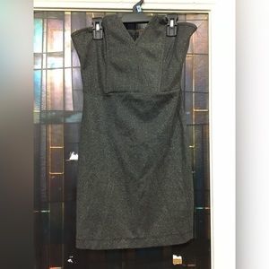 Strapless glitter dress
